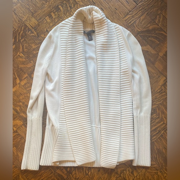 INC Cream Shawl Collar Cardigan - Size XS - Picture 7 of 16